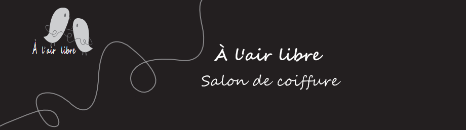 A l'air libre, salon de coiffure